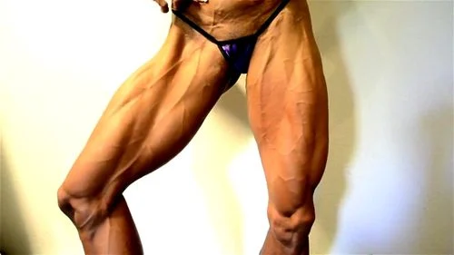 fetish, muscle girl, tanned skin, ripped