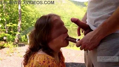 blowjob, cum in mouth, homemade, blindfold blowjob