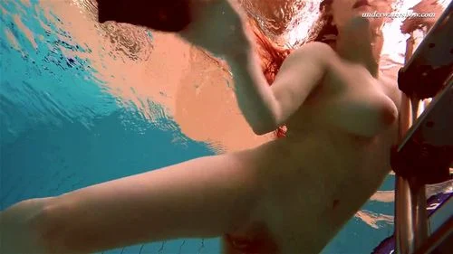 swimming pool, russian, solo, outdoor sex