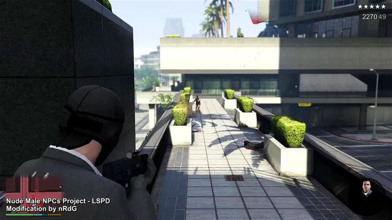 Grand Theft Auto V LSPD Police Nude Mod