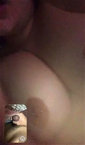 Small dick jerking off to big tits