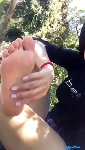 teen feet, self toe sucking, latina, solo