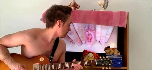 pussy, guitar, masturbation, homemade