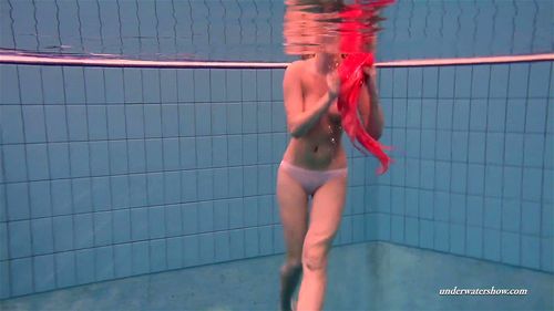 Firm big tits and red dress underwater on Duna Bultihalo by Underwater Show: Porn