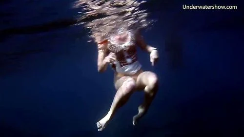 underwater babe, solo female, solo, russian