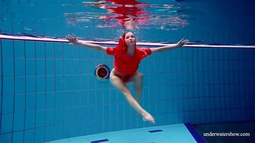 pool girls, solo female, Underwater Show, fetish