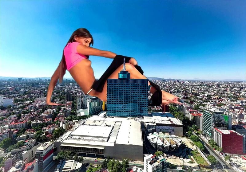 Sexy giantess dance