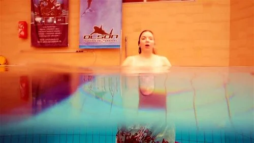 russian, small tits, Underwater Show, fetish