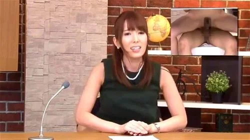 news anchor, japanese, babe, hardcore