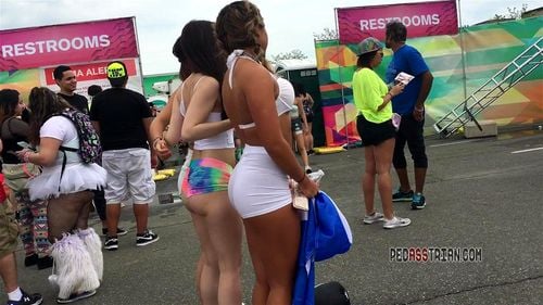 big ass, public, candid, small tits