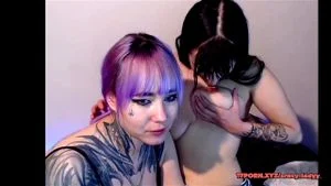 Sucking and slapping my lesbian friend big boobs