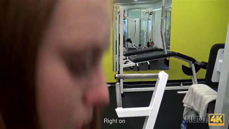 HUNT4K. After hard training in gym lassie is ready for sex for money