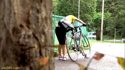 japanese bicycle, asian, fetish, leggings squirt