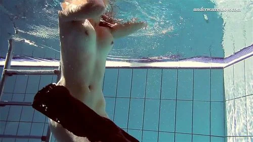 small tits, xxxwater, outdoor, Underwater Show