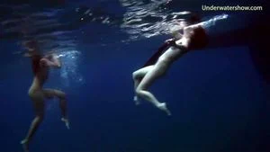 Submerged Hot Babes Underwater