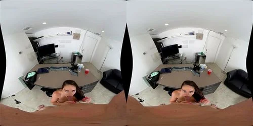 big ass, virtual reality, desk, big tits