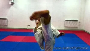 Karate ballbusting