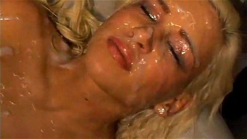 Cockslut cum drenching: Cum In Mouth, Blonde 	Big Tits & Bukkake Gangbang Porn