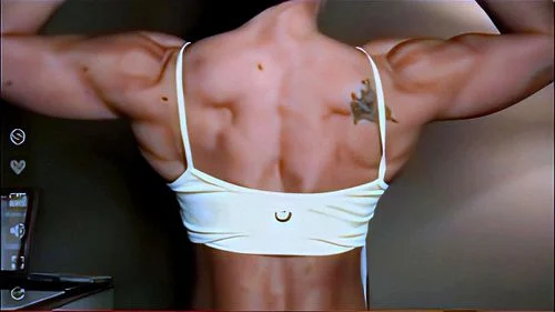 flexing muscles, cam, fetish, fbb webcam