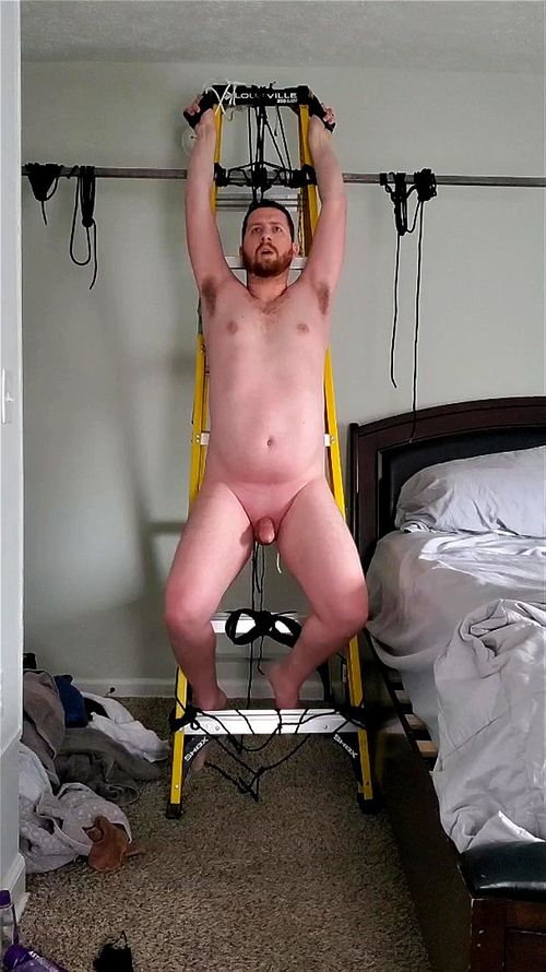 restrained, amateur, crucified, naked