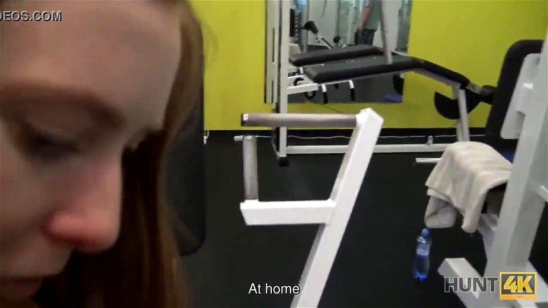 HUNT4K. Babe forgets about workout because of can get cash and dick