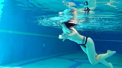 pool girls, babe, underwater, solo female