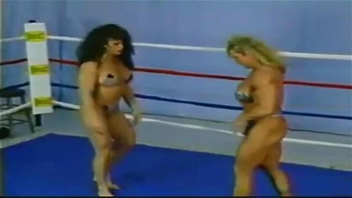 muscle, toy, wrestling catfight, vintage