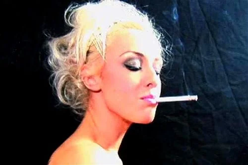 blonde, amateur, vintage, smoking fetish