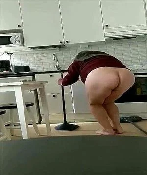 Bottomless girl cleaning #45