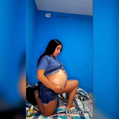 fetish, solo, pregnant, latina