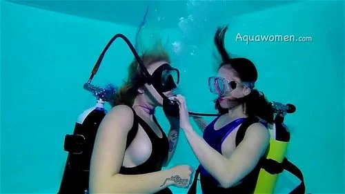 underwater, brunette, fetish, scuba