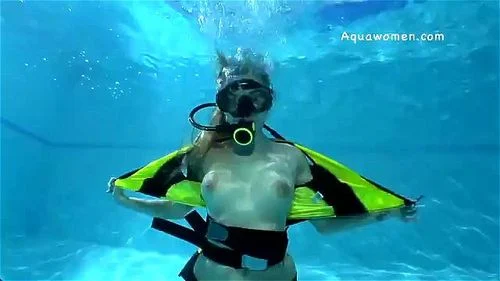striptease, fetish, underwater, scuba
