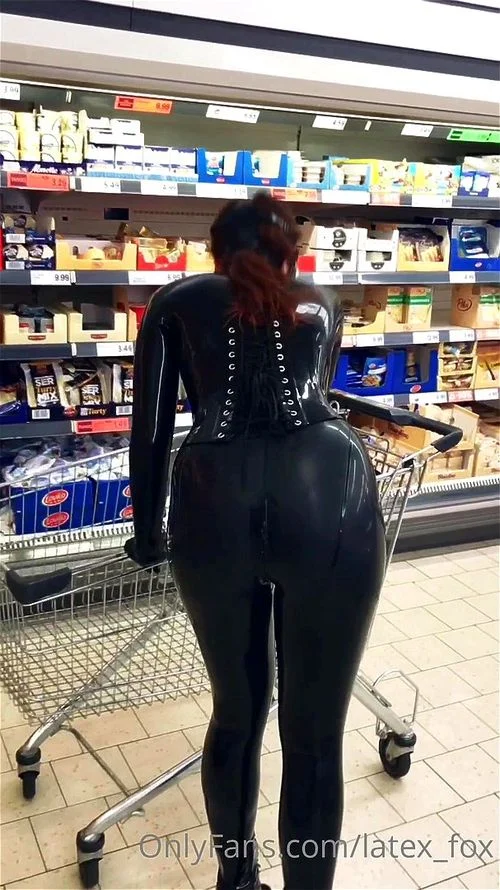 redhead, catsuit, solo, fetish