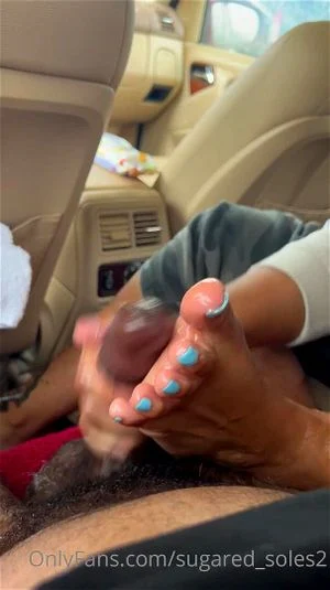 Ebony Footjob thumbnail