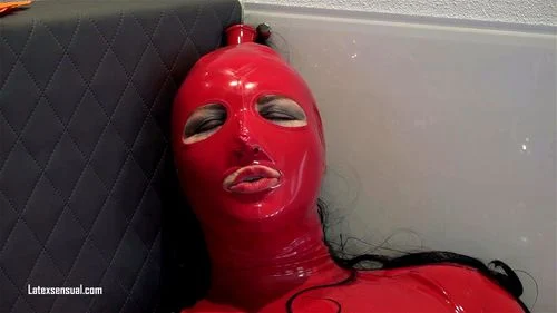 Latex Fetish Art - Watch red latex - Bathroom, Latex Amateur, Fetish Porn - SpankBang