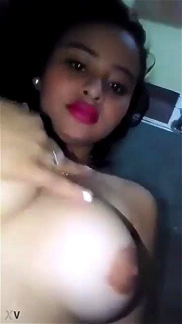 Sexy latina babe showing her boobies