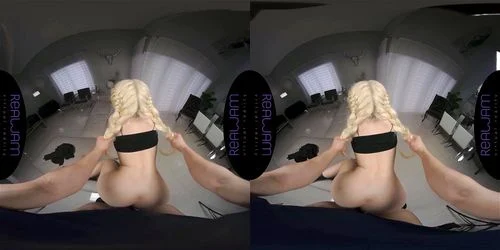 blonde, big boobs, vr, virtual reality
