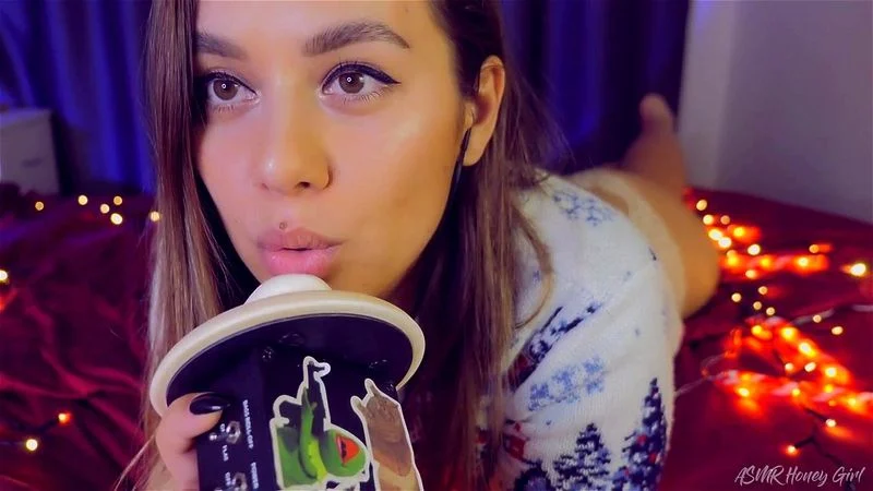 ASMR Honey Girl Ear Licking ASMR Honey Girl Ear Licking