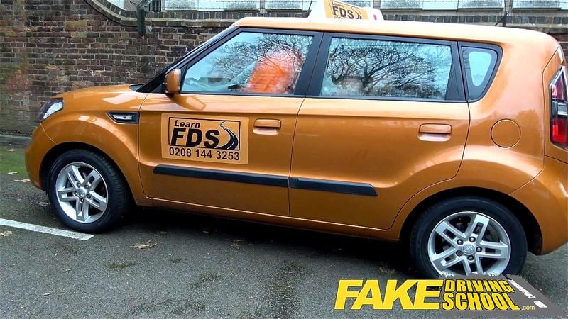 Fake Driving School Teacher fucks up the exam for his pert tits student Fake Driving School Teacher fucks up the exam for his pert tits student