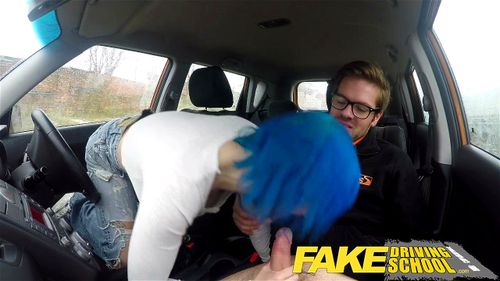 Fake Driving School Instructor cums over learners pussy after anal: Doggy, Missonary & Big Tits Porn