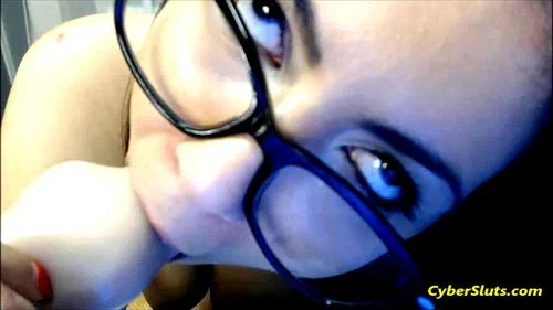 webcam, moaning, glasses, blowjob