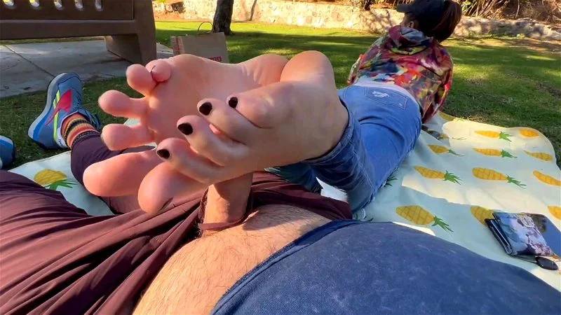 Public Footjob