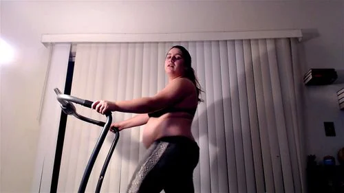 bbw, treadmill, fetish