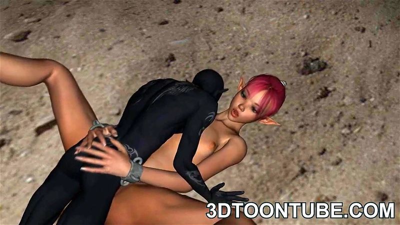 3D toon elf babe gets fisted and fuckced hard