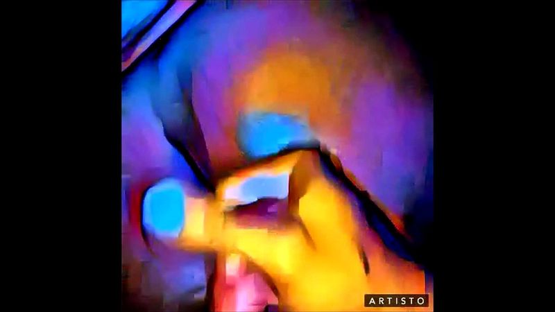 Colorful splash on a thick black ass.... Colorful splash on a thick black ass....