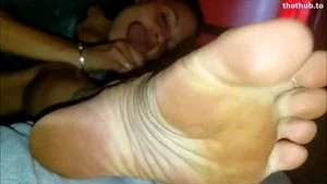 Mrs Pepper footjob  thumbnail