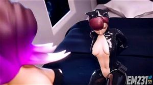 Sombra fucks Theif D.Va black cat