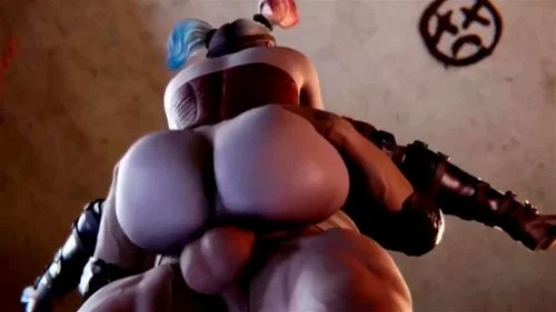 Bass Slut (Harley Quinn HMV): Blowjob, Big Ass & Anal Porn