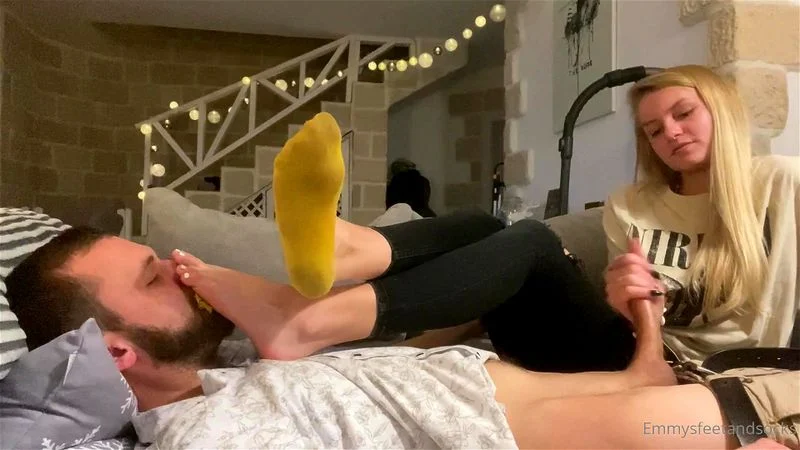 smelling feet