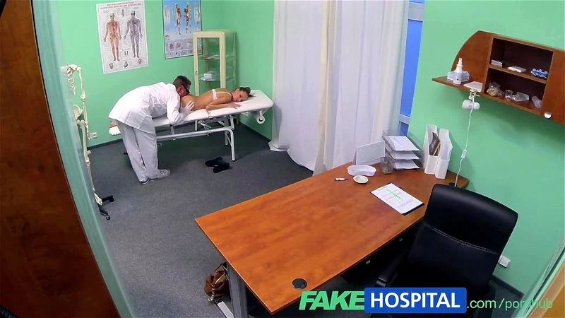 FakeHospital Hot Brunette Patient returns craving the doctors big cock